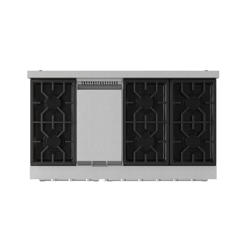 THOR KITCHEN  48 Inch Professional Lp Range With Pro-style Knobs In Stainless Steel Gordon Ramsay Series - Stainless Steel (RSG48ELP)
