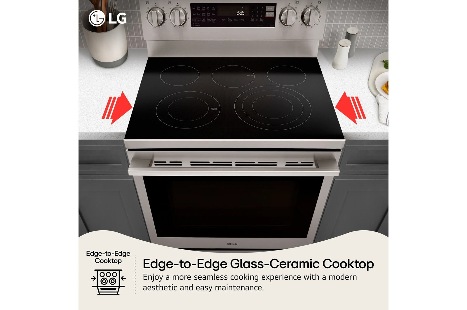 LG 6.3 cu. ft. Smart Wi-Fi Enabled ProBake Convection® Electric Range with Air Fry & EasyClean®