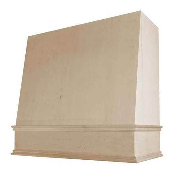 Hoodsly Angled Wall Mount Wooden Range Hood with Size and Color Options