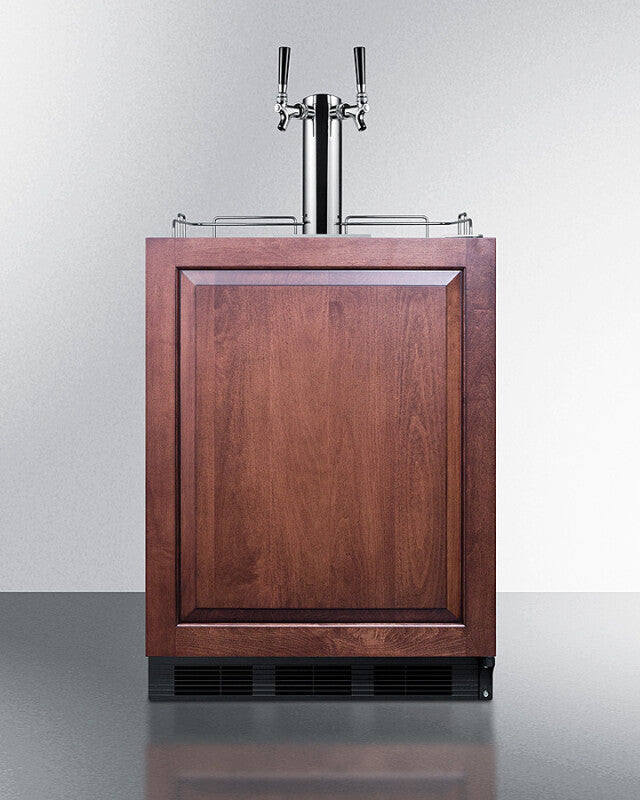 SUMMIT  24" Wide Built-In Cold Brew Coffee Kegerator, ADA Compliant (Panel Not Included) - Panel-Ready (SBC58BLBIADAIFCFTWIN)