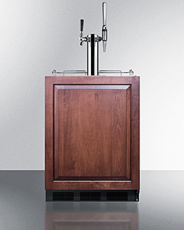 SUMMIT  24" Wide Built-In Coffee Kegerator, ADA Compliant (Panel Not Included) - Panel-Ready (SBC58BLBIADAIFCMTWIN)