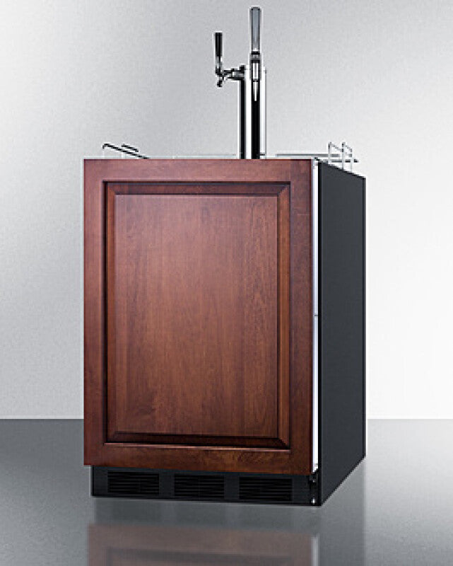 SUMMIT  24" Wide Built-In Coffee Kegerator, ADA Compliant (Panel Not Included) - Panel-Ready (SBC58BLBIADAIFCMTWIN)