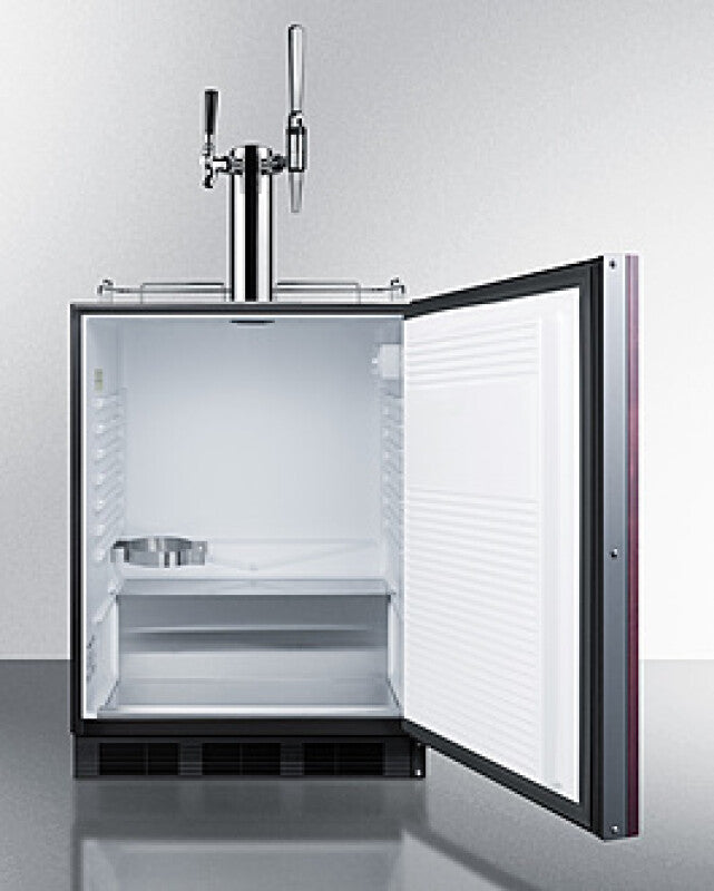 SUMMIT  24" Wide Built-In Coffee Kegerator, ADA Compliant (Panel Not Included) - Panel-Ready (SBC58BLBIADAIFCMTWIN)