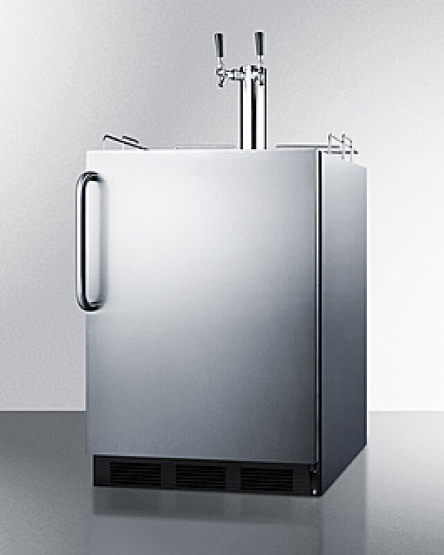 SUMMIT  24" Wide Built-In Kegerator, ADA Compliant - Stainless Steel (SBC58BLBICSSADA)