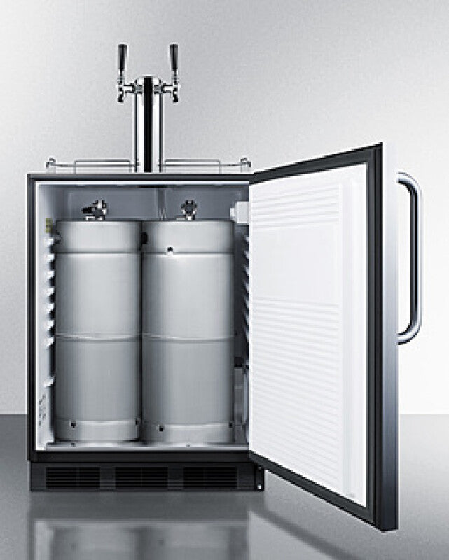 SUMMIT  24" Wide Built-In Kegerator, ADA Compliant - Stainless Steel (SBC58BLBICSSADA)