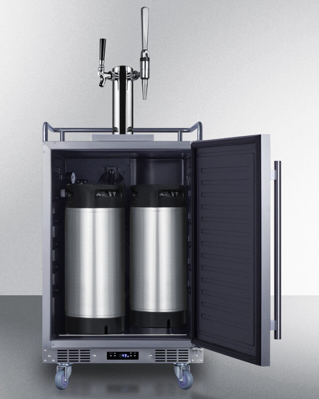 SUMMIT 24" Wide Built-In Cold Brew/Nitro Coffee Kegerator - Other (SBC682CMTWIN)