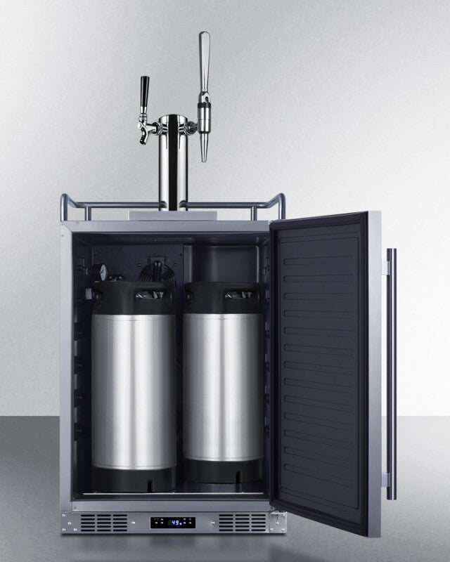 SUMMIT 24" Wide Built-In Cold Brew/Nitro Coffee Kegerator - Other (SBC682CMTWIN)