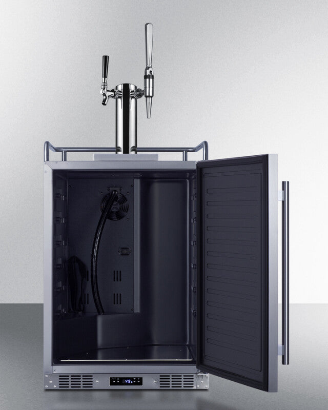 SUMMIT 24" Wide Built-In Cold Brew/Nitro Coffee Kegerator - Other (SBC682CMTWIN)