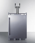 SUMMIT  24" Wide Built-In Outdoor Beer Kegerator - Stainless Steel (SBC683OSTWIN)
