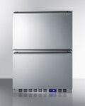 SUMMIT  24" Wide 2-Drawer All-Freezer - Stainless Steel (SCFF532D)