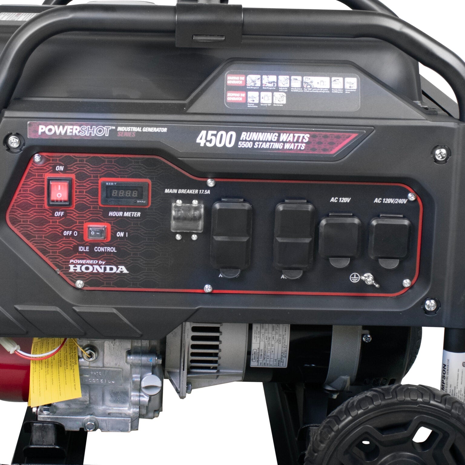 Simpson SCGH5500 Industrial Generator 4500/5500W Gasoline Honda GX270 Engine New
