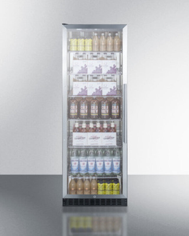 SUMMIT  24" Wide Beverage Center - Black (SCR1401LH)