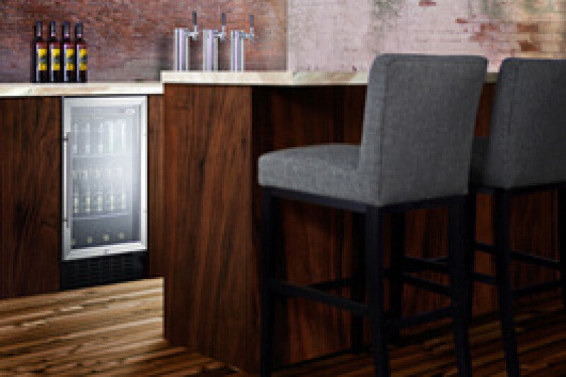 SUMMIT  18" Wide Built-In Beverage Center, ADA Compliant - Stainless Steel (SCR1841BCSSADA)