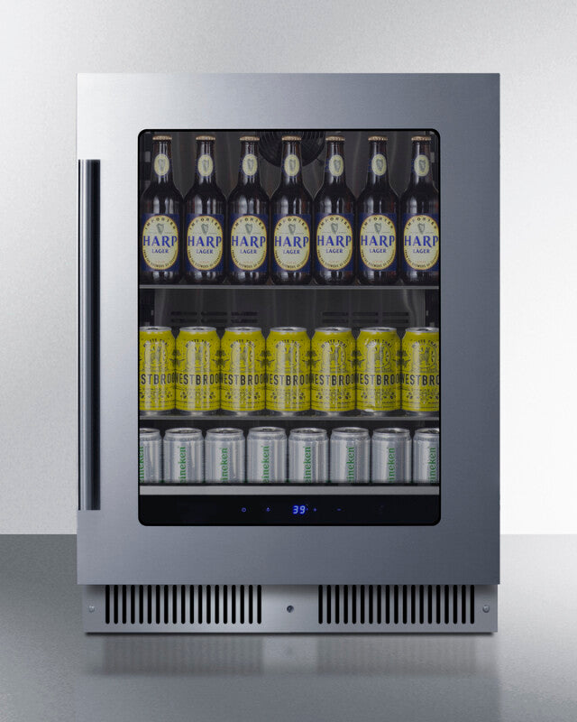 SUMMIT  24" Wide Built-In Beverage Center - Black (SDHG2443)