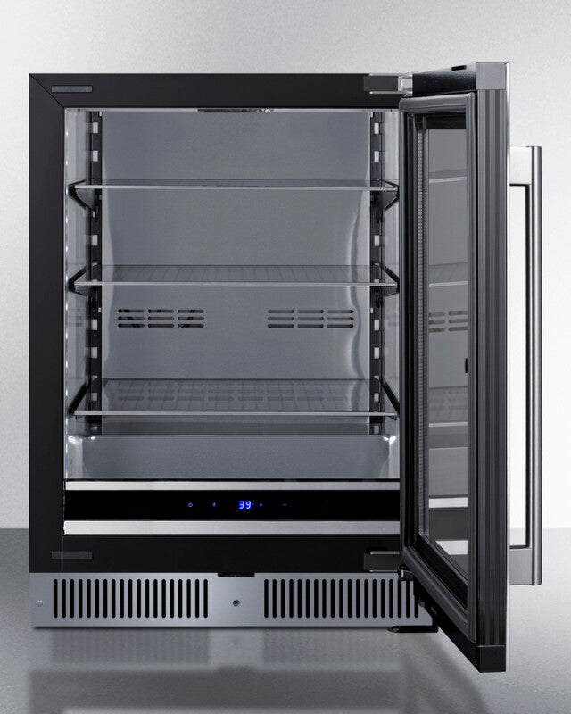 SUMMIT  24" Wide Built-In Beverage Center - Black (SDHG2443)