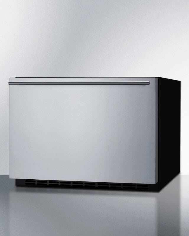SUMMIT  24" Wide Built-In Drawer Refrigerator - Black (SDR24)