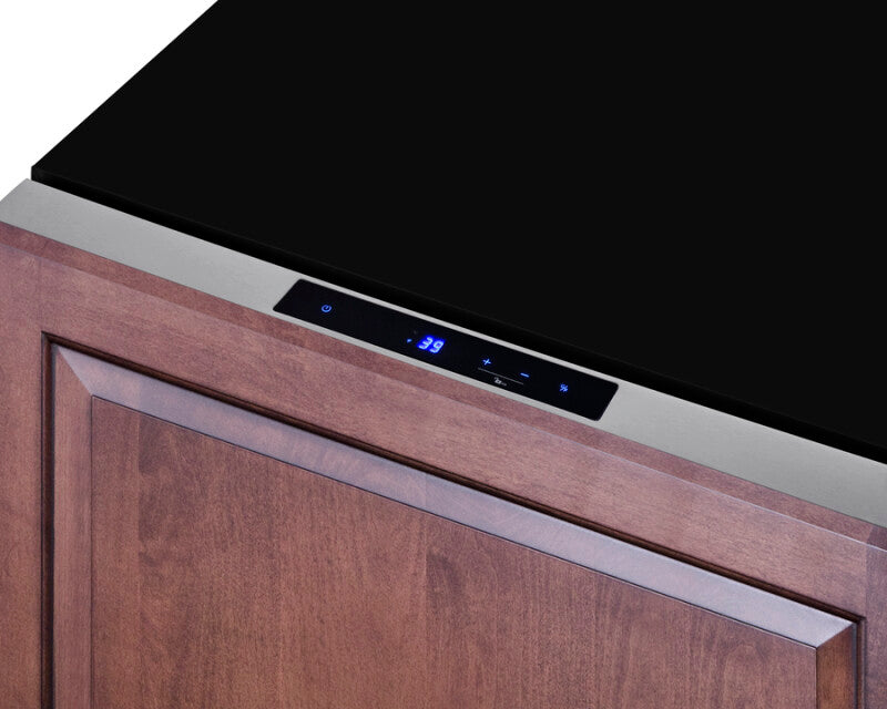 SUMMIT  24" Wide Built-In Drawer Refrigerator - Black (SDR24)