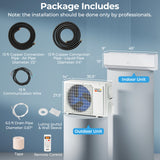 Costway 18,000 BTU 25 SEER2 208-230V Mini Split AC with Bracket 43983621 New