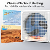 Costway 18,000 BTU 25 SEER2 208-230V Mini Split AC with Bracket 43983621 New