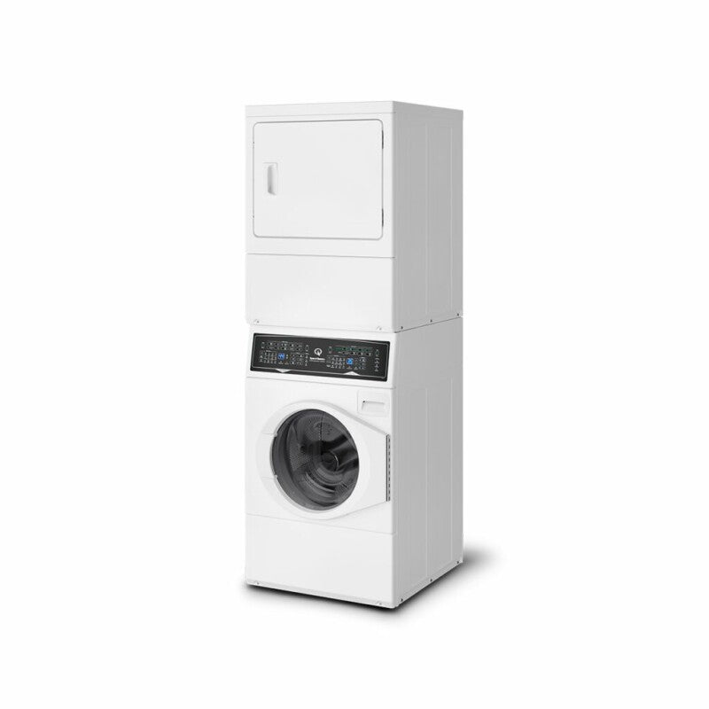 Speed Queen  SF7 Stacked White Washer ? Electric Dryer with Pet Plus - White (SF7007WE)