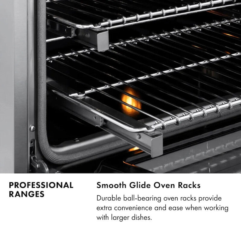 ZLINE  Autograph Edition 36 In. 5.2 Cu. Ft. Paramount Gas Range With 6 Burner Cooktop And Convection Gas Oven In Stainless Steel And Champagne Bronze Accents - Stainless Steel (SGRZ36CB)
