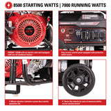 Simpson Industrial Generator 7000/8500W Gasoline Honda GX390 Electric Start SCGH8500E New