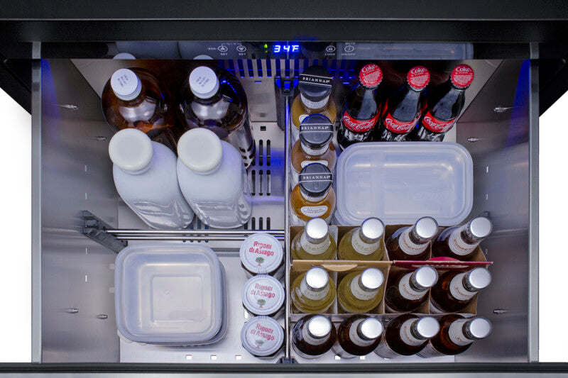 SUMMIT 27" Wide 2-Drawer All-Refrigerator, ADA Compliant (Panels Not Included) - Other (SPR275OS2DPNRADA)
