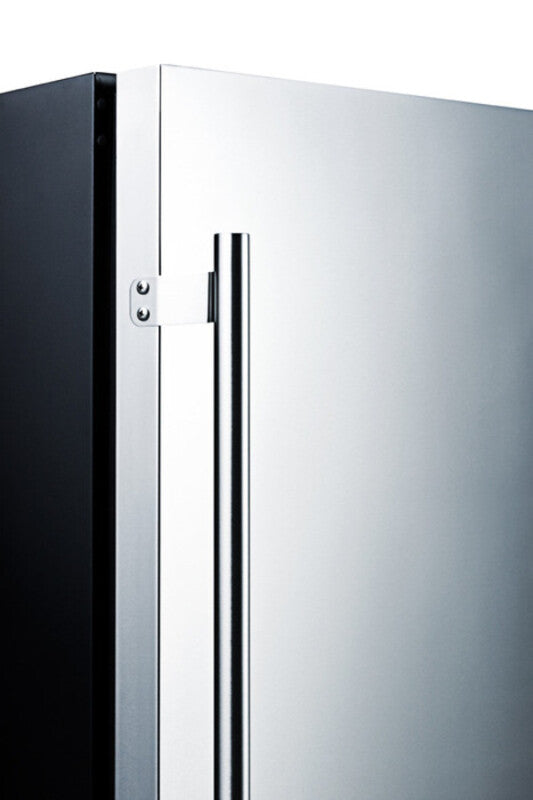 SUMMIT  24" Wide Outdoor All-Refrigerator - Stainless Steel/Black (SPR627OS)