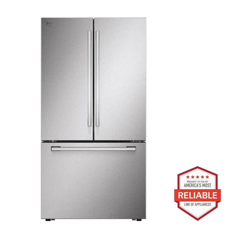 LG Studio  27 Cu. Ft. Smart Counter-depth Max™ French Door Refrigerator - Print Proof Stainless Steel (SRFB27S3)