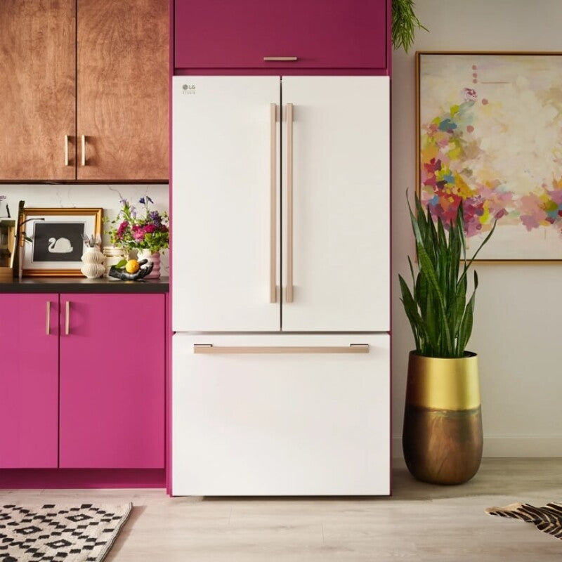 LG Studio  27 Cu. Ft. Smart Counter-depth Max™ French Door Refrigerator - Essence White (SRFB27W3)