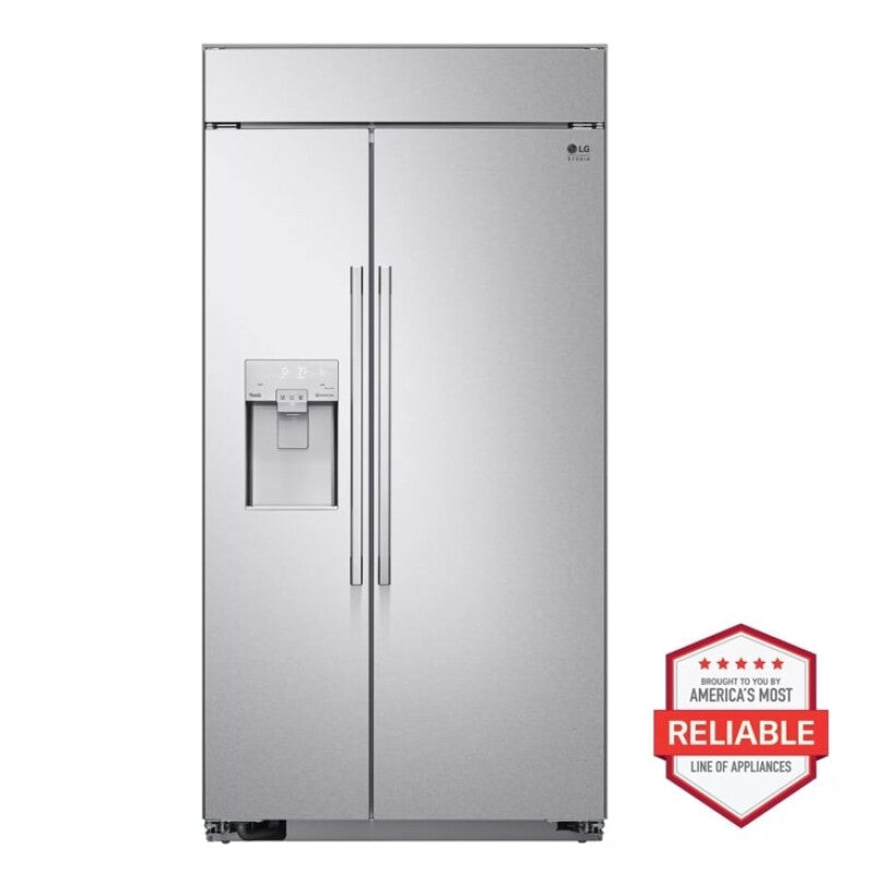 LG Studio  26 Cu. Ft. Smart Side-by-side Built-in Refrigerator With Ice & Water Dispenser - Stainless Steel (SRSXB2622S)