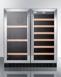 SUMMIT  30" Wide Built-In Wine/Beverage Center - Black (SWBV3071)