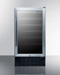 SUMMIT  18" Wide Built-In Wine Cellar, ADA Compliant - Black (SWC1840BADA)