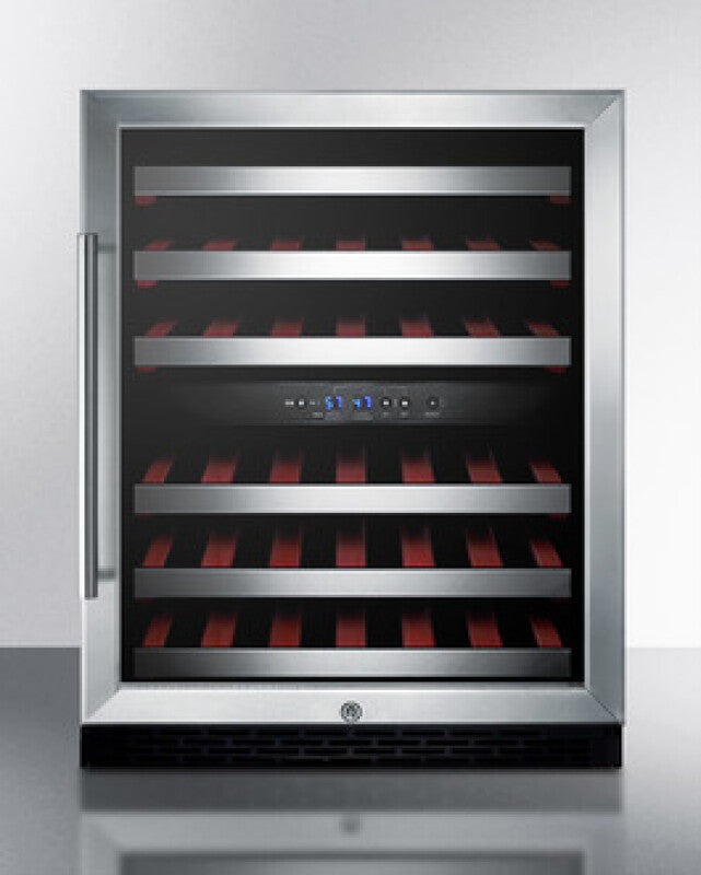SUMMIT  24" Wide Built-In Wine Cellar, ADA Compliant - Black (SWC530BLBISTADA)