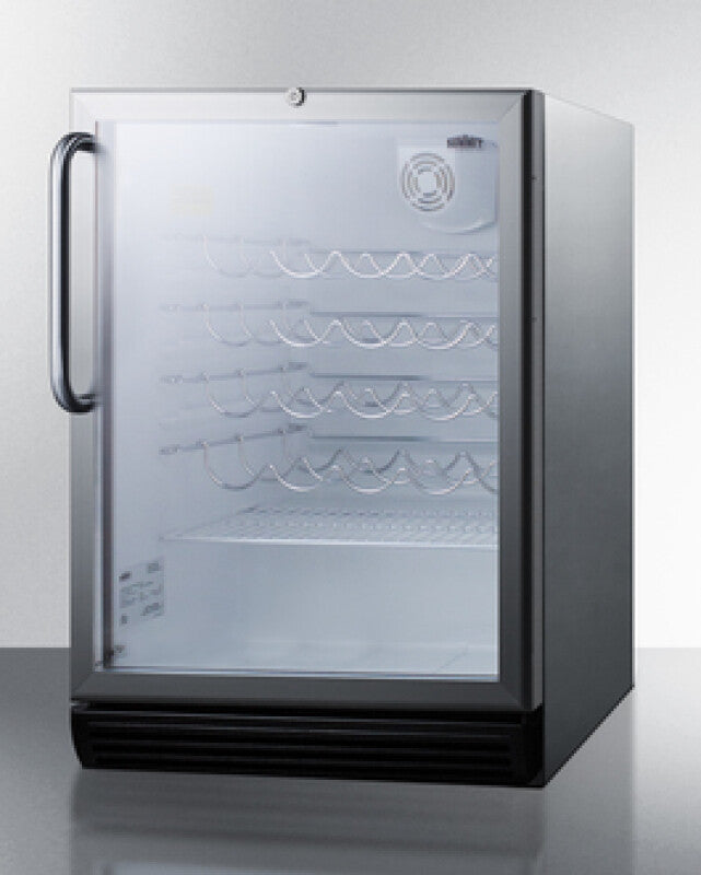 SUMMIT 24" Wide Built-In Wine Cellar, ADA Compliant - Other (SWC6GBLCSSADA)