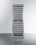 SUMMIT  24" Wide Dual-Zone Wine Cellar - Black (SWCP2163)