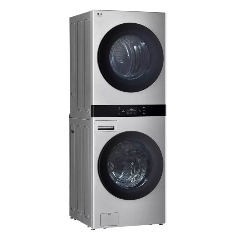 LG Studio  Washtower™ Smart Front Load 5.0 Cu. Ft. Washer And 7.4 Cu. Ft. Gas Dryer With Center Control® - Noble Steel (SWWG50N3)
