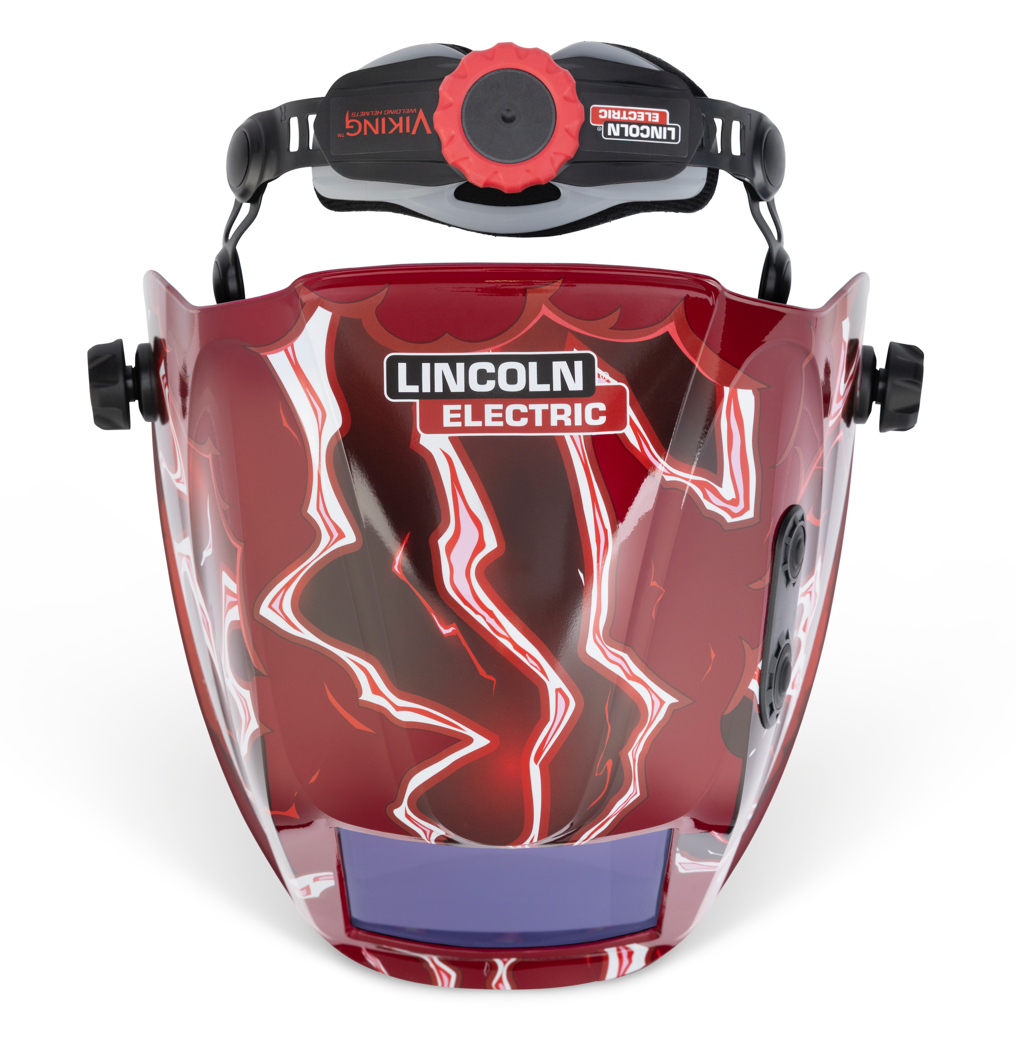 Lincoln Viking 3350 ADV Red Strike Welding Helmet - K5754-5