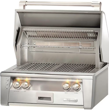 Alfresco ALXE 30-Inch Built-In Gas Grill With Rotisserie
