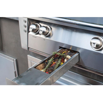 Alfresco ALXE 36-Inch Built-In Gas Grill On Cart With Rotisserie