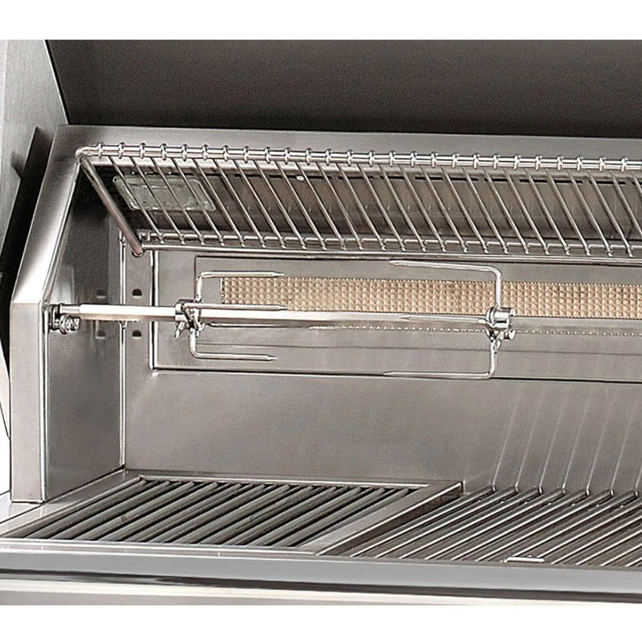 Alfresco ALXE 42-Inch Built-In Gas Grill On Cart With Rotisserie