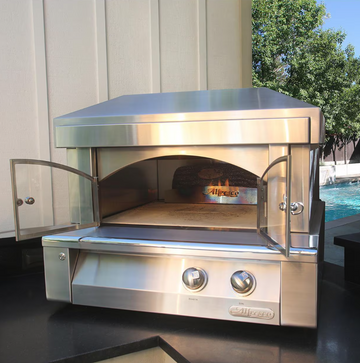 Alfresco 30-Inch Countertop Natural Gas Outdoor Pizza Oven Plus