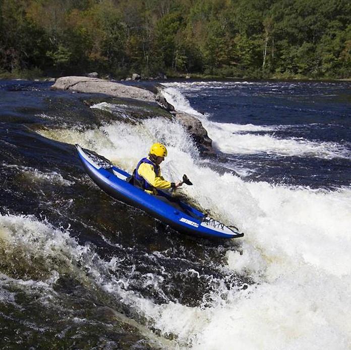 Sea Eagle 300X Explorer Inflatable Kayak Solo Deluxe Package Blue Gray New