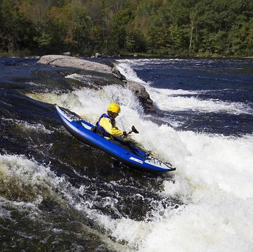 Sea Eagle 300X Explorer Inflatable Kayak Solo Deluxe Package Blue Gray New