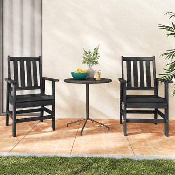 Costway Set of 4 Patio Dining Chairs Wide Armrests 198734526 New