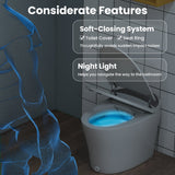 Costway Elongated Smart Toilet Bidet 1.16 GPF Auto Open Lid Heated Seat New