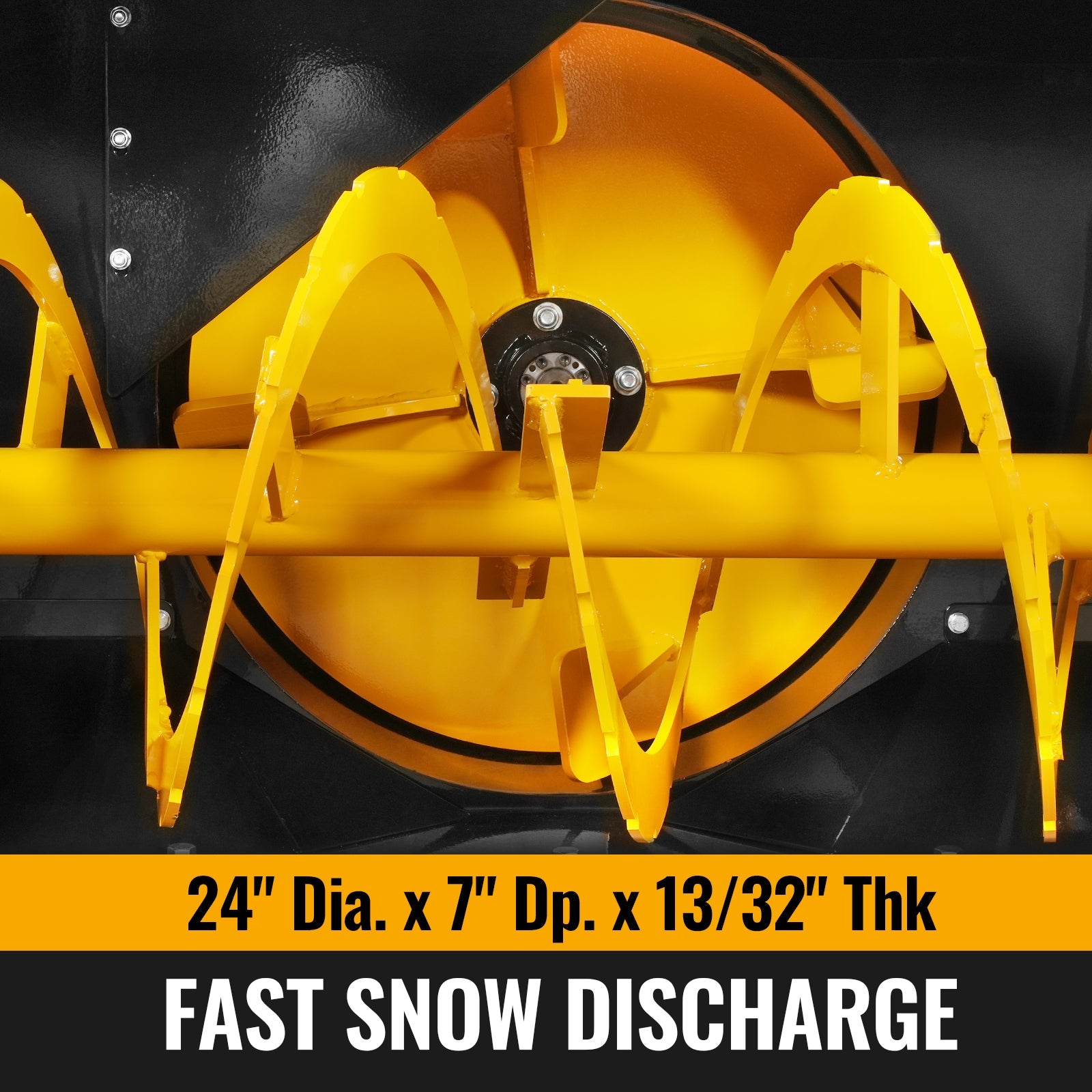 60" 3 Point PTO Snow Blower 24" Impeller Diameter 360° Snow Chute (PTO Shaft Included with Slip Clutch),  25-65 HP,  TSB60