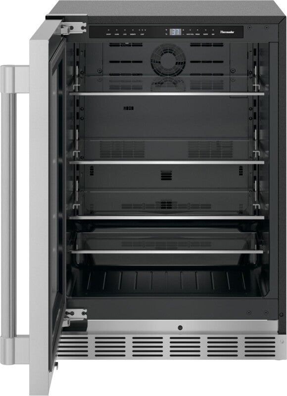Thermador  Freedom® Under Counter Refrigerator With Glass Door 24'' Professional , Left Hinge - Stainless Steel (T24UR925LS)