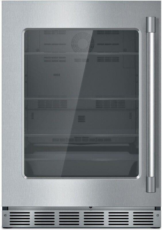 Thermador  Freedom® Under Counter Refrigerator With Glass Door 24'' Professional , Left Hinge - Stainless Steel (T24UR925LS)