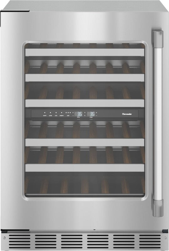 THERMADOR  Freedom® Under Counter Wine Cooler With Glass Door 24'' Professional , Left Hinge - Other (T24UW925LS)